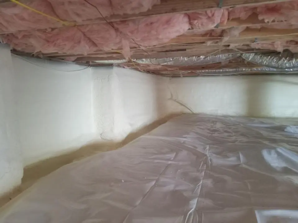 Crawl space encapsulation with closed-cell spray foam for Roof Maintenance in Beloit